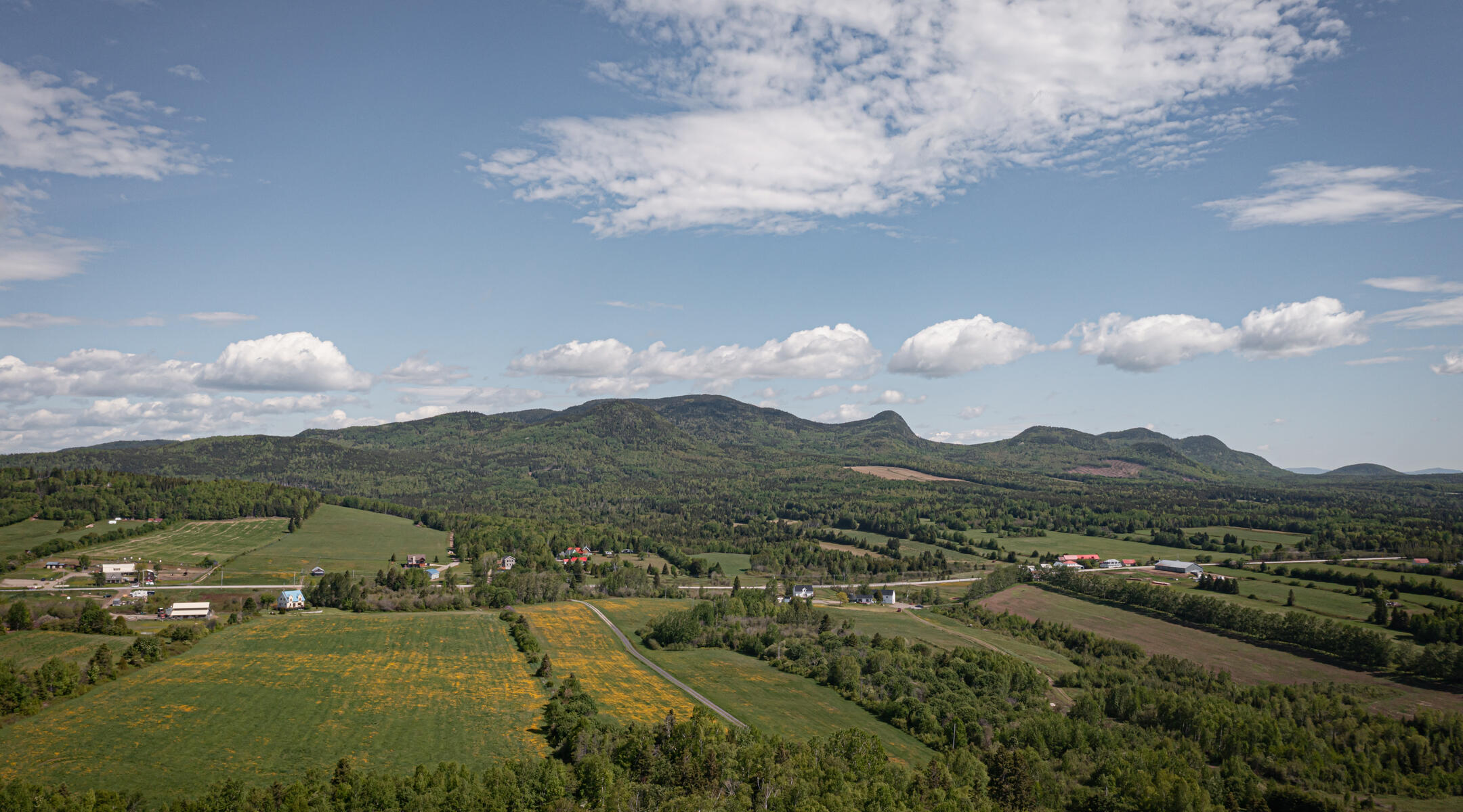 Vue aérienne Les Éboulements Charlevoix